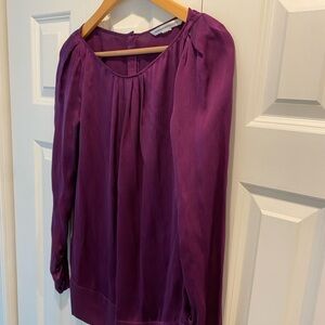 Diane Von Furstenberg Rich Purple Blouse